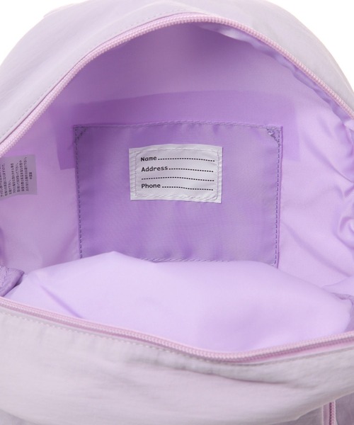 BAYFLOW（ベイフロー）の「[急な雨でも安心!撥水機能付き]アソート刺繍リュック(KIDS)（バックパック/リュック・キッズ・ラベンダー/グレー/ピンク/ネイビー・MEDIUM/LARGE）」の15枚目の写真