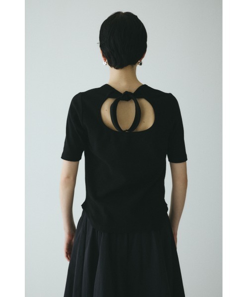 tシャツ Back ribbon cut top　　バックリボンカットトップ レディース Back ribbon cut top バックリボンカットトップ（Tシャツ