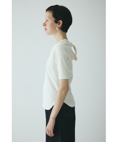 Back ribbon cut top バックリボンカットトップ（Tシャツ