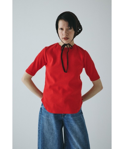 Back ribbon cut top バックリボンカットトップ（Tシャツ