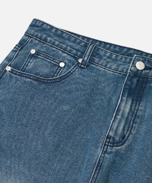 Vini（ヴィニ）の「【Vini】ワイドウォッシュデニムパンツ（デニムパンツ・レディース・グレー/ブルー系その他/インディゴブルー・L/M/XL）」の12枚目の写真