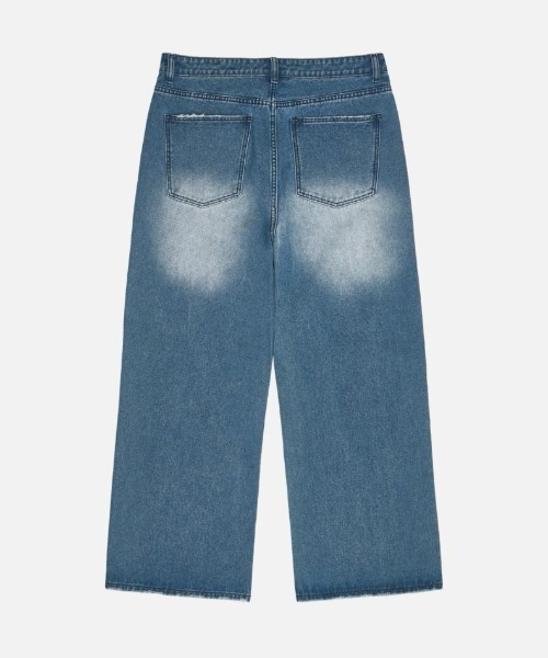 Vini（ヴィニ）の「【Vini】ワイドウォッシュデニムパンツ（デニムパンツ・レディース・グレー/ブルー系その他/インディゴブルー・L/M/XL）」の11枚目の写真