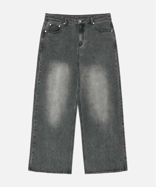 Vini（ヴィニ）の「【Vini】ワイドウォッシュデニムパンツ（デニムパンツ・レディース・グレー/ブルー系その他/インディゴブルー・L/M/XL）」の4枚目の写真