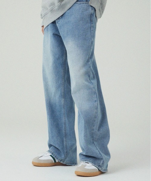 Vini（ヴィニ）の「【Vini】ワイドウォッシュデニムパンツ（デニムパンツ・レディース・グレー/ブルー系その他/インディゴブルー・L/M/XL）」の21枚目の写真
