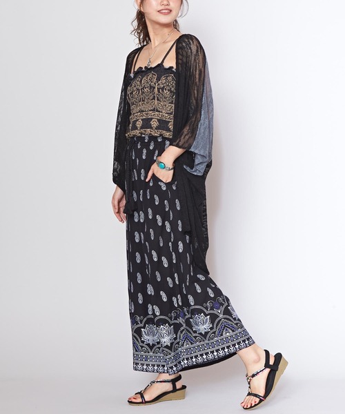 チャイハネ（チャイハネ）の「【チャイハネ】ロエティチューブトップ（チューブトップ・レディース・オレンジ/ホワイト/ブラック・FREE）」の8枚目の写真