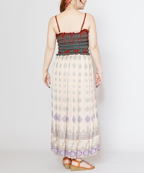 チャイハネ（チャイハネ）の「【チャイハネ】ロエティチューブトップ（チューブトップ・レディース・オレンジ/ホワイト/ブラック・FREE）」の4枚目の写真