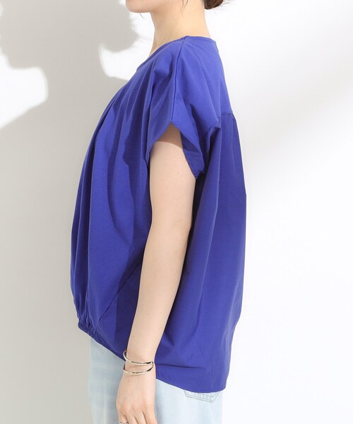 SHOO・LA・RUE(シューラルー)の「【S-LL】インせず着られる 異素材使い デザイントップス(Tシャツ/カットソー・レディース・ブラウン系その他/ブラック/ブルー系その他・04/03/02/01)」の17枚目の写真