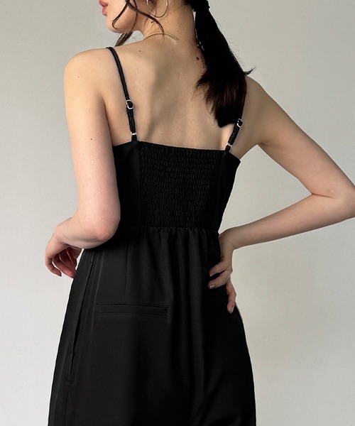 セール】ヘムシアーレイヤードショートジャケット＋サロペットSET