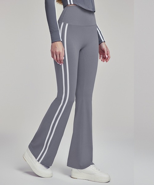 FOTUS（フェトウス）サイドパイピング　フレアスパッツ　　レギンス　パンツ FOTUS（フェトウス）サイドパイピング フレアスパッツ レギンス パンツ