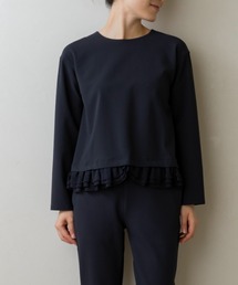 Sono（ソーノ）の「ご自宅でお洗濯可能/UVカット/ストレッチ/日本製【SONO/ソーノ】【Magical Stretch】ﾐﾆｷﾞｬｻﾞｰﾌﾘﾙﾍﾑPO（Tシャツ/カットソー）」