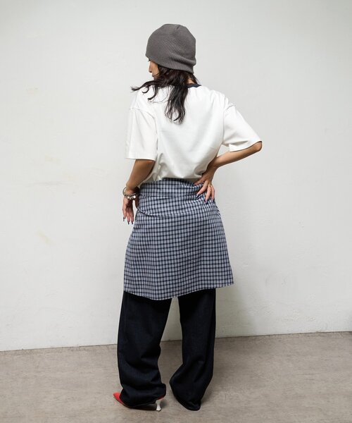 WHO'S WHO gallery（フーズフーギャラリー）の「【BLESSYOU/ブレスユー】 リンガーTEE / 2サイズ（Tシャツ/カットソー・レディース・グレー/ネイビー/ホワイト・MEDIUM/LARGE）」の15枚目の写真