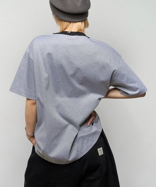 WHO'S WHO gallery（フーズフーギャラリー）の「【BLESSYOU/ブレスユー】 リンガーTEE / 2サイズ（Tシャツ/カットソー・レディース・グレー/ネイビー/ホワイト・MEDIUM/LARGE）」の21枚目の写真