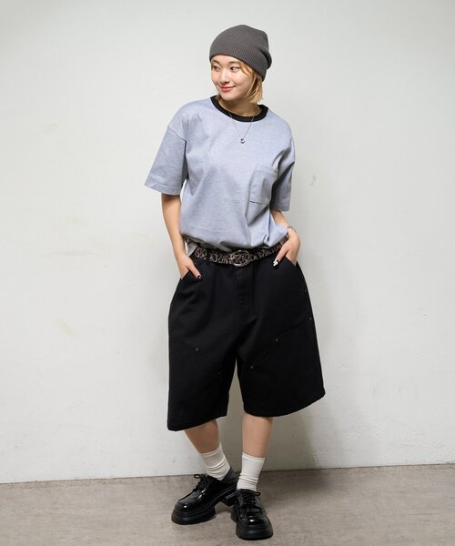 WHO'S WHO gallery（フーズフーギャラリー）の「【BLESSYOU/ブレスユー】 リンガーTEE / 2サイズ（Tシャツ/カットソー・レディース・グレー/ネイビー/ホワイト・MEDIUM/LARGE）」の22枚目の写真