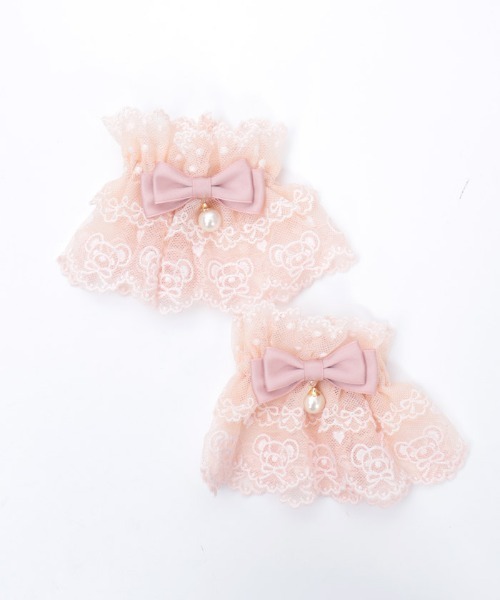 クマ刺繍お袖留め(ブレスレット)|Chalmiere(シャルミエール)の クマ刺繍お袖留め(ブレスレット)|Chalmiere(シャルミエール)の