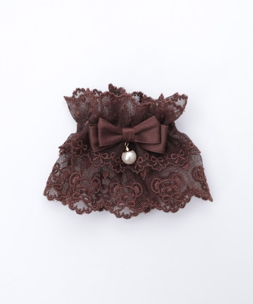 クマ刺繍お袖留め（ブレスレット）｜Chalmiere（シャルミエール）の