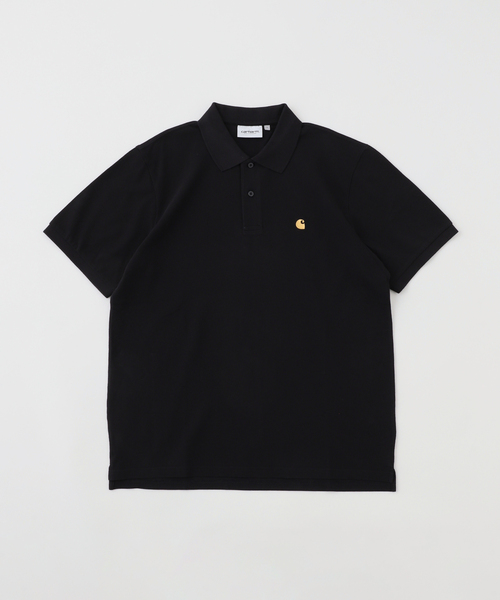 Carhartt WIP(カーハートダブリューアイピー)の「CARHARTT WIP / カーハート ダブリューアイピー S/S CHASE PIQUE POLOSHIRTS I023807(Tシャツ/カットソー・メンズ・ブラック/ピンク/ライトグリーン・LARGE/MEDIUM)」の2枚目の写真