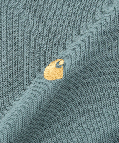Carhartt WIP(カーハートダブリューアイピー)の「CARHARTT WIP / カーハート ダブリューアイピー S/S CHASE PIQUE POLOSHIRTS I023807(Tシャツ/カットソー・メンズ・ブラック/ピンク/ライトグリーン・LARGE/MEDIUM)」の8枚目の写真