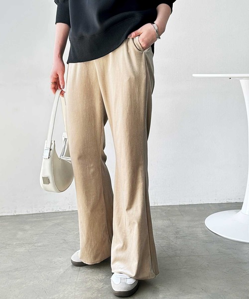 GeeRA(ジーラ)の「【S-XLサイズ展開】-3kg見え!ベロアフレアイージーパンツ(その他パンツ・レディース・ブラウン/ベージュ/ブラック・SMALL/MEDIUM/LARGE/X-LARGE)」の19枚目の写真