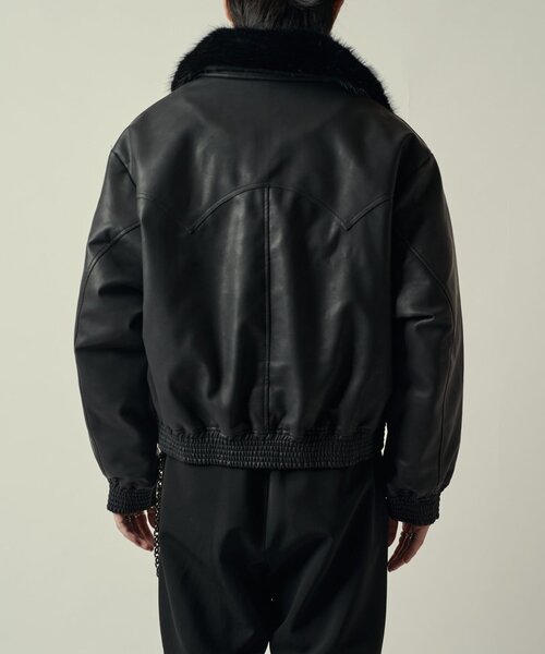 SURJENT シンセティックレザーフライトジャケット（ブルゾン）｜Lui's