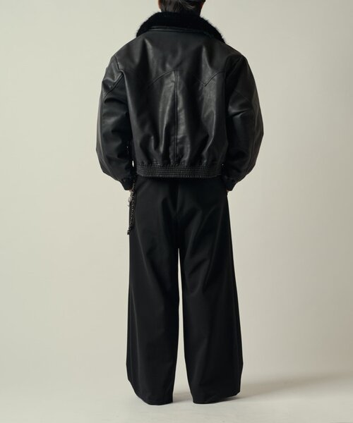 SURJENT シンセティックレザーフライトジャケット（ブルゾン）｜Lui's