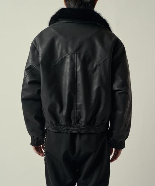 SURJENT シンセティックレザーフライトジャケット（ブルゾン）｜Lui's