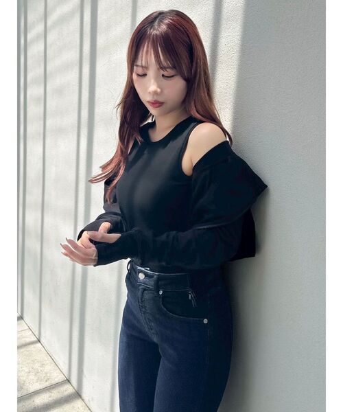 dazzlin（ダズリン）の「【吉田朱里】UVコンパクトパーカー（パーカー・レディース・ブラック/ピンク/ベージュ・FREE）」の12枚目の写真