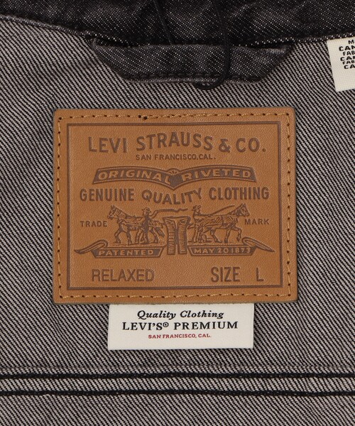 Levi's(リーバイス)の「LEVI'S/リーバイス TYPE 1 TRUCKER(ブルゾン・メンズ・ブラック/ブルー・MEDIUM/LARGE)」の6枚目の写真