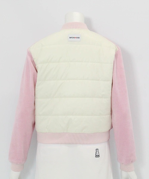 archivio(アルチビオ)の「<LADIES>ベロア×中綿ブルゾン(ブルゾン・レディース・ブラック/ホワイト/ピンク・L/M/S)」の17枚目の写真