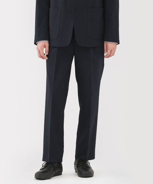 無印良品（ムジルシリョウヒン）の「紳士　撥水ストレッチワンタックパンツ（その他パンツ・メンズ・ブラック/チャコールグレー/ダークネイビー・S/M/L/XL）」の3枚目の写真