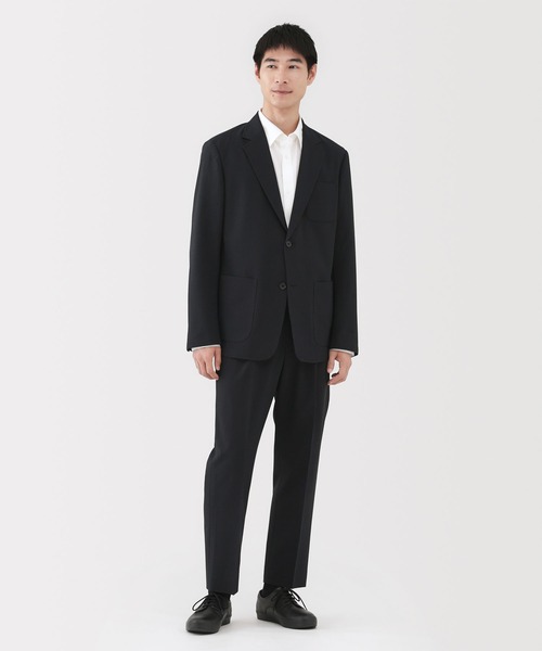 無印良品（ムジルシリョウヒン）の「紳士　撥水ストレッチワンタックパンツ（その他パンツ・メンズ・ブラック/チャコールグレー/ダークネイビー・S/M/L/XL）」の4枚目の写真