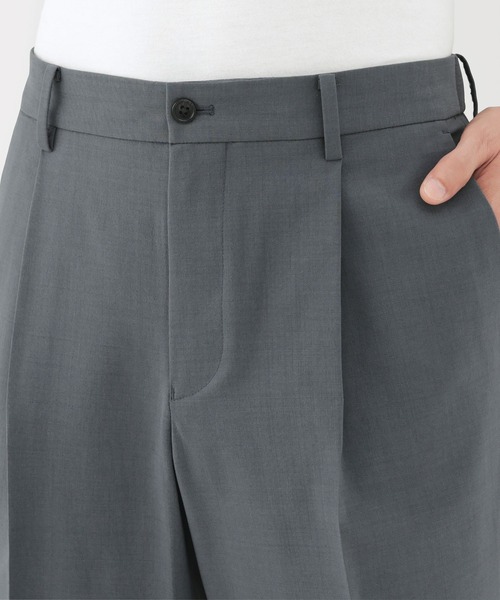 無印良品（ムジルシリョウヒン）の「紳士　撥水ストレッチワンタックパンツ（その他パンツ・メンズ・ブラック/チャコールグレー/ダークネイビー・S/M/L/XL）」の13枚目の写真