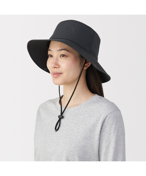 無印良品（ムジルシリョウヒン）の「ＵＶカット透湿撥水防水テープ使いサファリハット（ハット・レディース・ブラウン系/ベージュ/ブラック/アイボリー・56.5-59cm）」の11枚目の写真