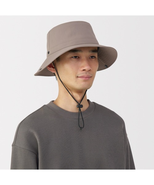 無印良品（ムジルシリョウヒン）の「ＵＶカット透湿撥水防水テープ使いサファリハット（ハット・レディース・ブラウン系/ベージュ/ブラック/アイボリー・56.5-59cm）」の18枚目の写真