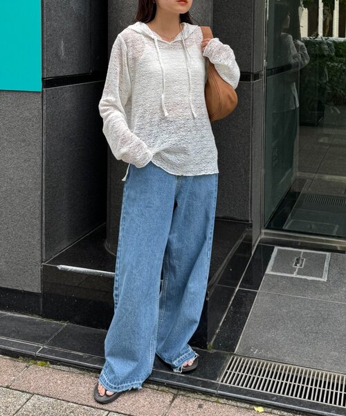 セール】スキッパーレースフーディー（Tシャツ/カットソー