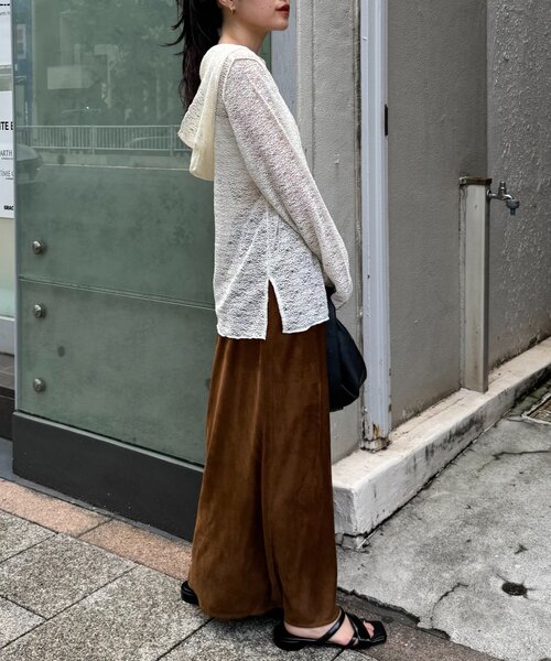 CIAOPANIC TYPY（チャオパニックティピー）の「スキッパーレースフーディー（Tシャツ/カットソー・レディース・ホワイト/ブラック/アイボリー・ONE SIZE）」の22枚目の写真