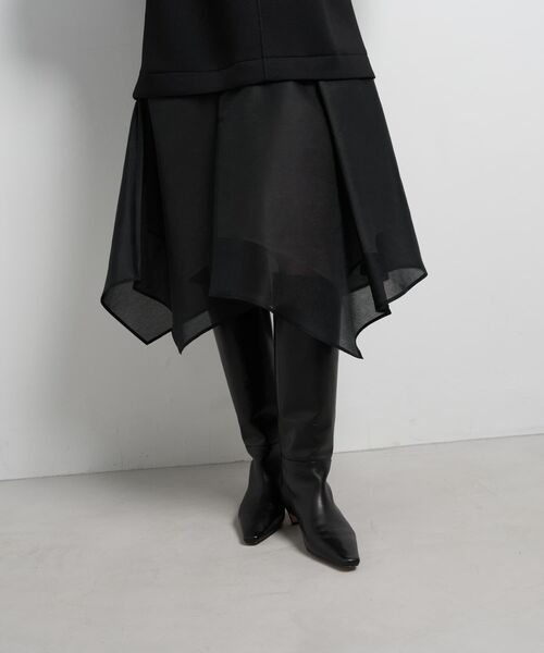 LANVIN en Bleu(ランバンオンブルー)の「ダンボールコンビワンピース(ワンピース・レディース・ブラック/オフホワイト・36/38)」の16枚目の写真