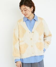 TORRAZZO DONNA別注アーガイルニットカーデ