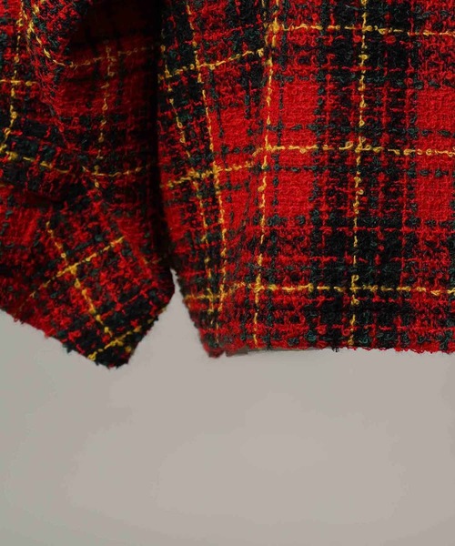 MAISON SPECIAL（メゾンスペシャル）の「《UNISEX》【Italian Dead Stock Fabric】Prime-Over Raglan Sleeves Collared Blouson/プライムオーバーラグランスリーブ襟付きブルゾン【MAISON SPECIAL/メゾンスペシャル】（ブルゾン・メンズ・レッド/ダークブラック/ピンク/オレンジ/ブラック/ダークネイビー・0/1/2）」の9枚目の写真