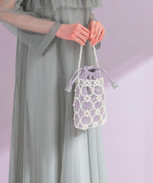 URBAN RESEARCH ROSSO WOMEN（アーバンリサーチ　ロッソ）の「ビーズデザインハンドバッグ（ハンドバッグ・レディース・グレー/ブラック・-）」の15枚目の写真