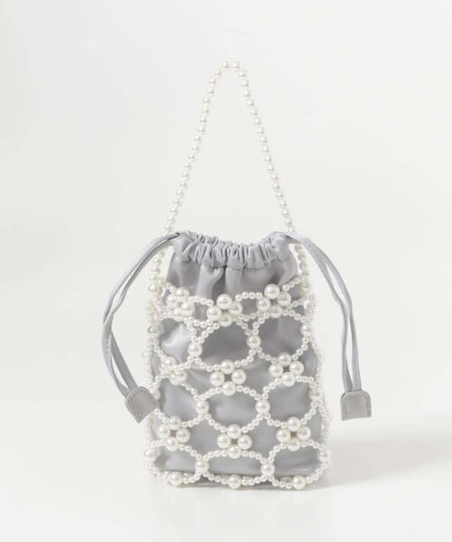 URBAN RESEARCH ROSSO WOMEN（アーバンリサーチ　ロッソ）の「ビーズデザインハンドバッグ（ハンドバッグ・レディース・グレー/ブラック・-）」の12枚目の写真