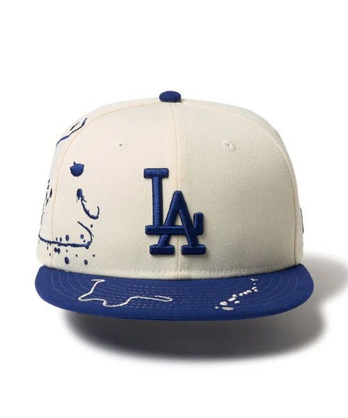 NEW ERA（ニューエラ）の「NEW ERA/ニューエラ Youth 9FIFTY Dripping キッズ キャップ 14671559/14671560（キャップ・キッズ・ネイビー/ホワイト・YOUTH）」の3枚目の写真