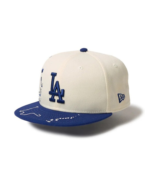 NEW ERA（ニューエラ）の「NEW ERA/ニューエラ Youth 9FIFTY Dripping キッズ キャップ 14671559/14671560（キャップ・キッズ・ネイビー/ホワイト・YOUTH）」の4枚目の写真