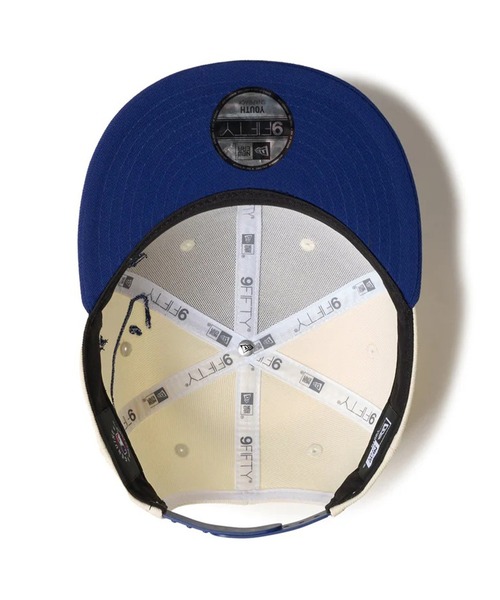 NEW ERA（ニューエラ）の「NEW ERA/ニューエラ Youth 9FIFTY Dripping キッズ キャップ 14671559/14671560（キャップ・キッズ・ネイビー/ホワイト・YOUTH）」の6枚目の写真