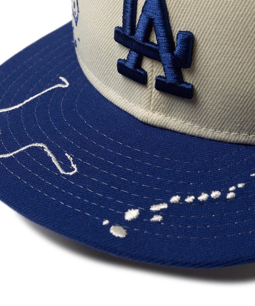 NEW ERA（ニューエラ）の「NEW ERA/ニューエラ Youth 9FIFTY Dripping キッズ キャップ 14671559/14671560（キャップ・キッズ・ネイビー/ホワイト・YOUTH）」の7枚目の写真