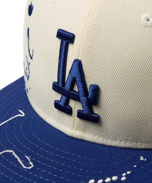NEW ERA（ニューエラ）の「NEW ERA/ニューエラ Youth 9FIFTY Dripping キッズ キャップ 14671559/14671560（キャップ・キッズ・ネイビー/ホワイト・YOUTH）」の8枚目の写真