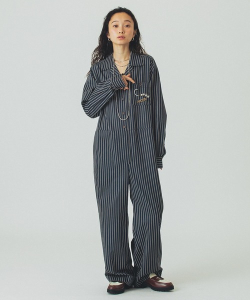 ROSE BUD（ローズバッド）の「STRIPE COMBINAISON（つなぎ 