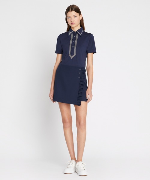 テック ツイル ラッフル スコート（スカート）｜TORY BURCH