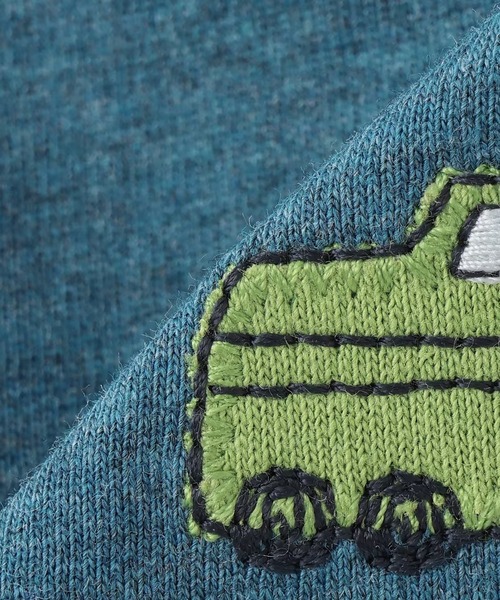 KP BOY（ケーピーボーイ）の「電車アップリケ 長袖Tシャツ（Tシャツ/カットソー・キッズ・ブルー/サックスブルー・110cm/130cm/90cm/80ｃｍ/100cm/120cm）」の8枚目の写真