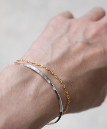 PR01.（ピーアールワン）の「SENTI SHARPEN FINE BANGLE SV  シャープド細バングル シルバー（バングル/リストバンド）」