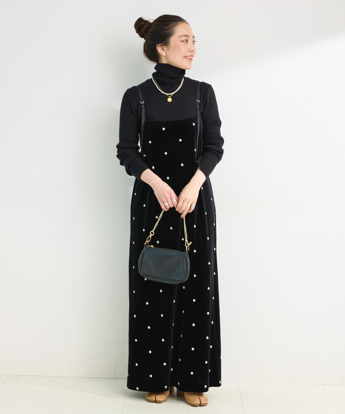 Simplicite(サンプリシテ)の「ウォッシャブル / タートルリブニット(ニット/セーター・レディース・ホワイト/ブラック/ウッド・FREE)」の4枚目の写真